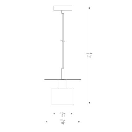 Zuma Line - Lampadario a sospensione con filo 1xE27/40W/230V oro