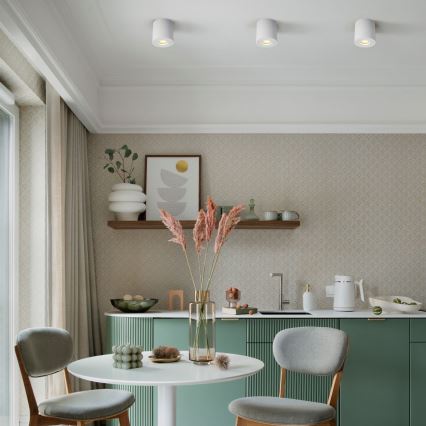 Zuma Line - Faretto da bagno LED RGBW dimmerabile 1xGU10/4,8W/230V IP44 bianco + telecomando