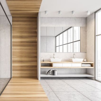 Zuma Line - Faretto da bagno LED RGBW dimmerabile 1xGU10/6W/230V IP44 bianco + telecomando