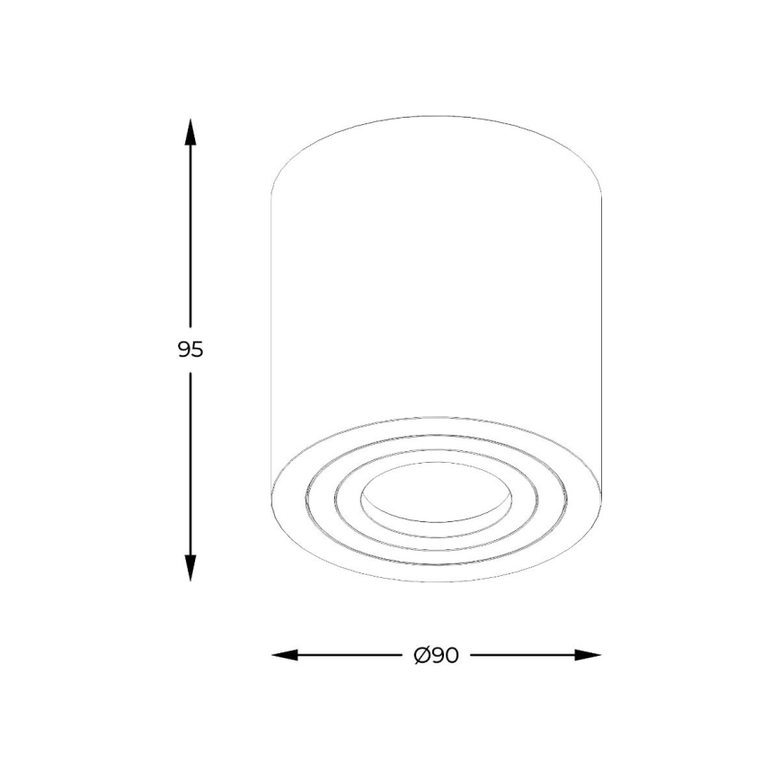 Zuma Line - Faretto da bagno dimmerabile LED RGBW 1xGU10/4,8W/230V IP44 nero + telecomando