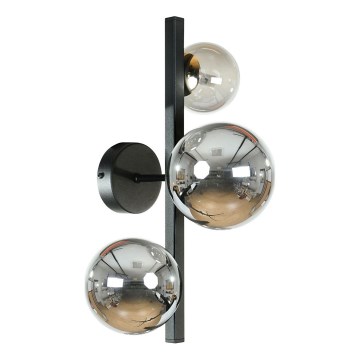 Zuma Line - Applique 3xG9/8W/230V nero/nero fumé