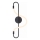 Zuma Line - Applique a LED BALBO LED/10W/230V 3000/4000/6000K nero