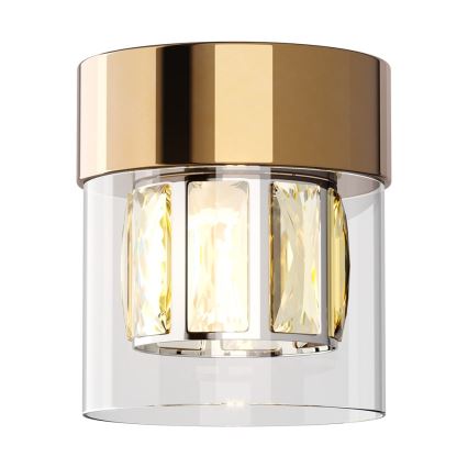 Zuma Line - Lampada da soffitto in cristallo 1xG9/28W/230V oro