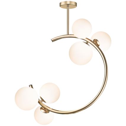 Zuma Line - Lampadario a sospensione con supporto rigido 6xG9/33W/230V oro