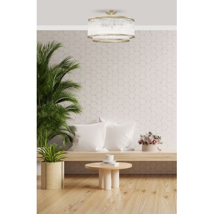 Zuma Line - Lampadario a plafone 6xE14/60W/230V oro