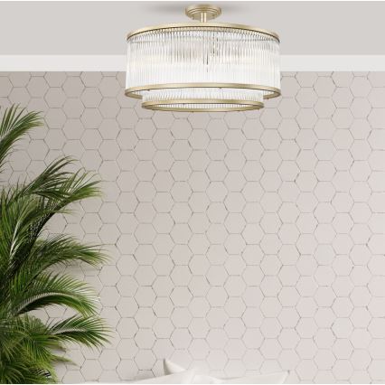 Zuma Line - Lampadario a plafone 6xE14/60W/230V oro