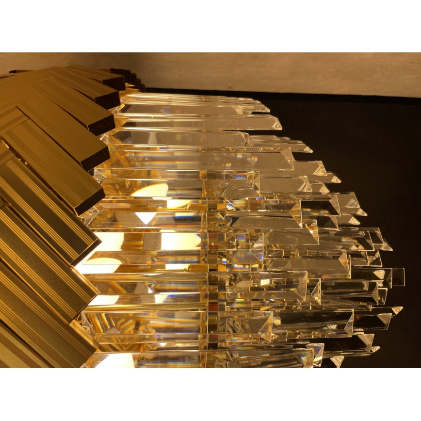 Zuma Line - Lampadario a sospensione con supporto rigido 9xE14/40W/230V oro