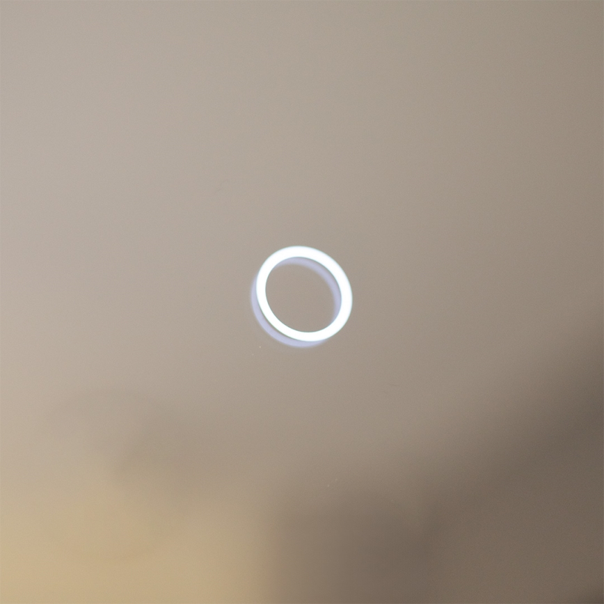 Zuma Line - Specchio da parete per bagno con retroilluminazione a LED integrata, 24W/230V, 3000/4000/6000K, Ø 60 cm, IP44