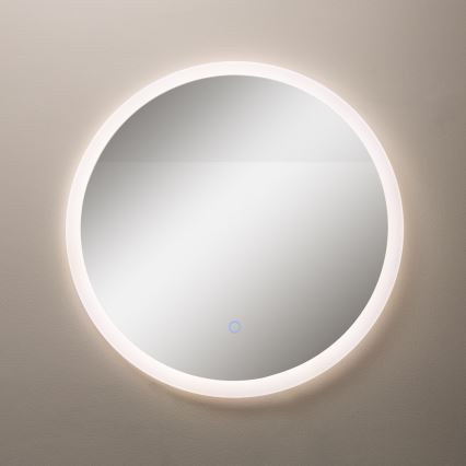 Zuma Line - Specchio da parete per bagno con retroilluminazione a LED integrata, 24W/230V, 3000/4000/6000K, Ø 60 cm, IP44