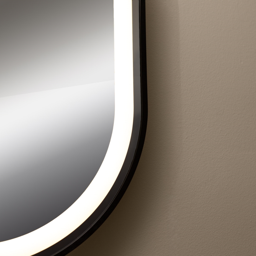 Zuma Line - LED Bagno muro specchio con retroilluminazione LED/24W/230V 3000/4000/6000K 70x50 cm IP44 nero