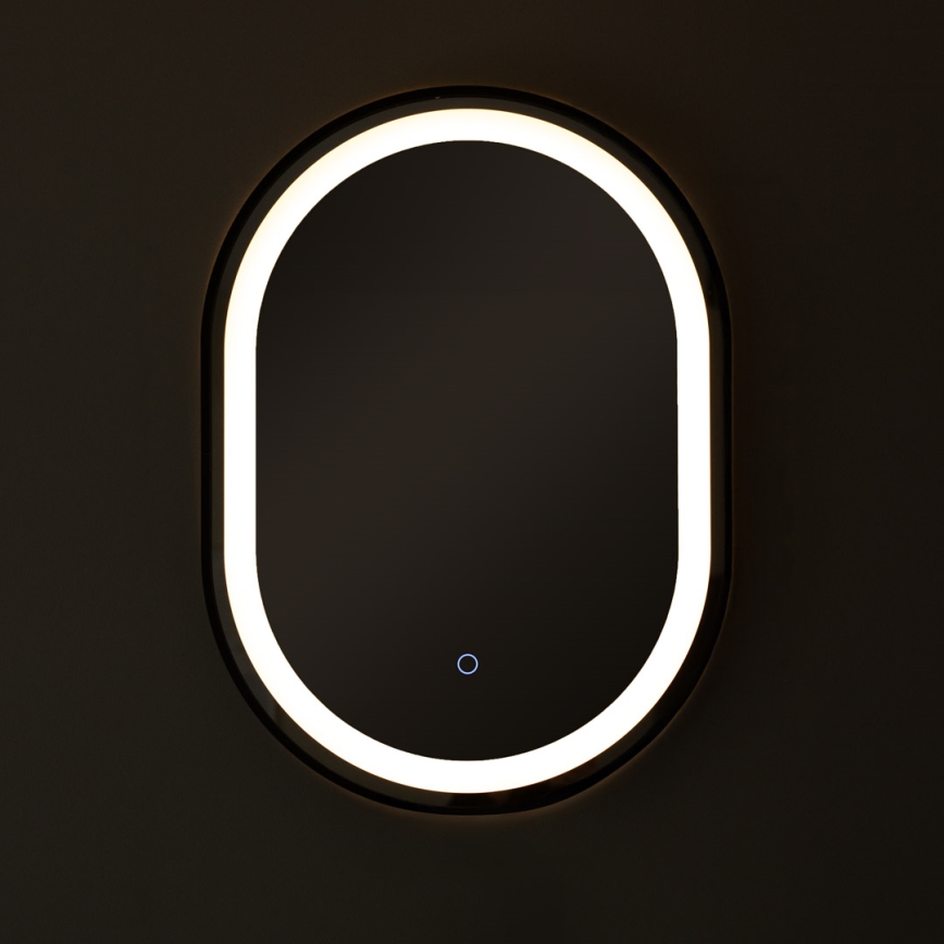 Zuma Line - LED Bagno muro specchio con retroilluminazione LED/24W/230V 3000/4000/6000K 70x50 cm IP44 nero