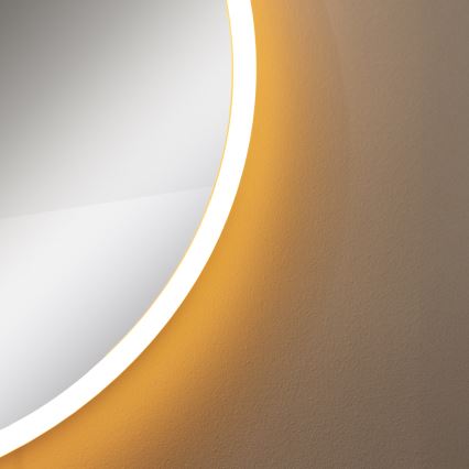 Zuma Line - LED Bagno muro specchio con retroilluminazione LED/24W/230V 3000/4000/6000K diametro 60 cm IP44 bianco/oro