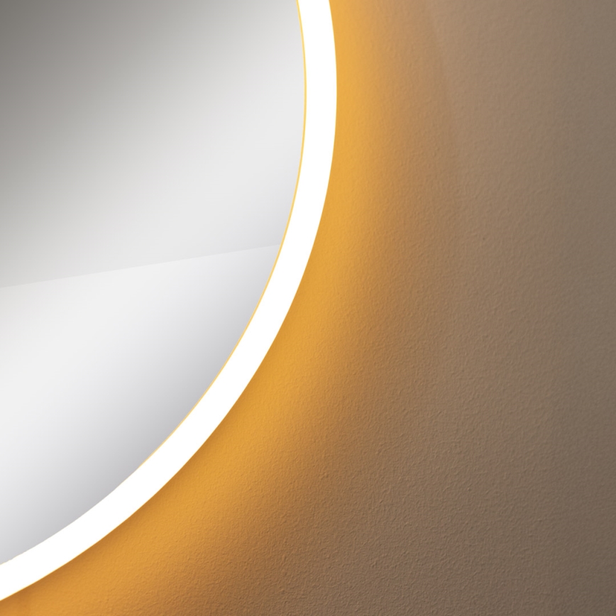 Zuma Line - LED Bagno muro specchio con retroilluminazione LED/24W/230V 3000/4000/6000K diametro 60 cm IP44 bianco/oro