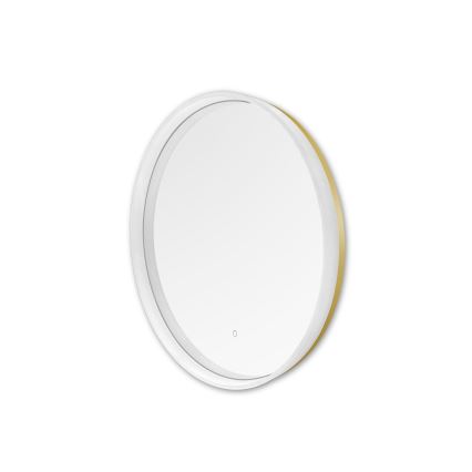 Zuma Line - LED Bagno muro specchio con retroilluminazione LED/24W/230V 3000/4000/6000K diametro 60 cm IP44 bianco/oro