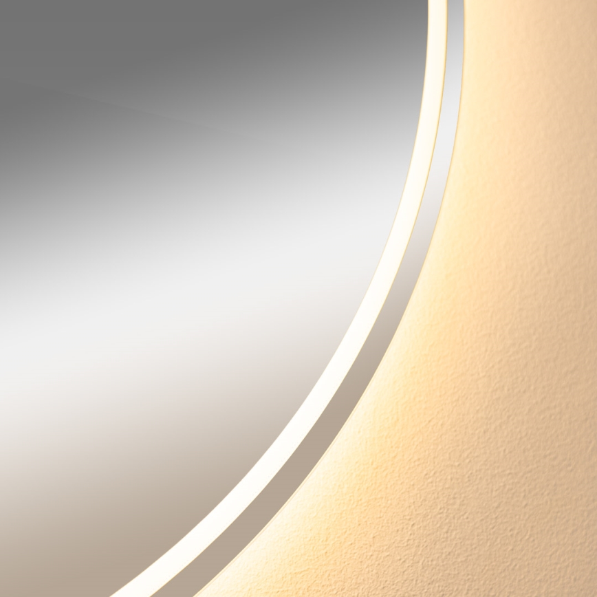 Zuma Line - LED Bagno riscaldato muro specchio con retroilluminazione LED/24W/230V 3000/4000/6000K diametro 80 cm IP44