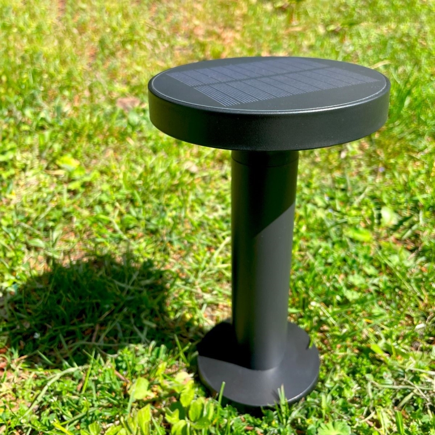 Zuma Line - Lampada da tavolo solare dimmerabile LED/2W/2000 mAh IP44 nero