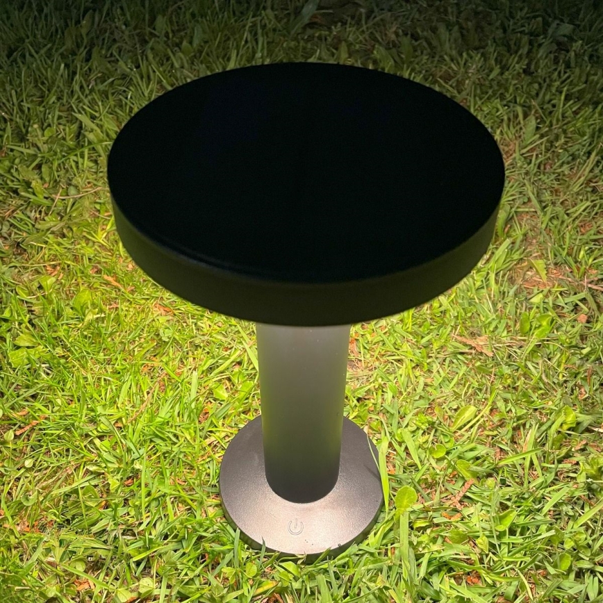 Zuma Line - Lampada da tavolo solare dimmerabile LED/2W/2000 mAh IP44 nero