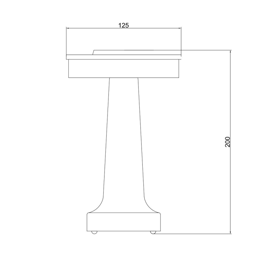 Zuma Line - LED Lampada da tavolo ricaricabile dimmerabile LED/2,5W/1200 mAh 3000/4000/6000K oro