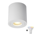 Zuma Line - Faretto da bagno LED RGBW dimmerabile 1xGU10/4,8W/230V IP44 bianco + telecomando
