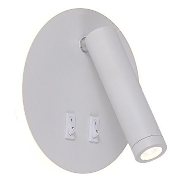 Zuma Line - Faretto da parete a LED LED/5,5W/230V 4000K + LED/2,5W 3000K bianco