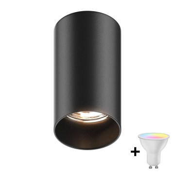 Zuma Line - Faretto dimmerabile LED RGBW 1xGU10/4,8W/230V nero + telecomando
