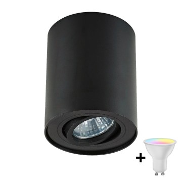 Zuma Line - Faretto LED RGBW dimmerabile 1xGU10/4,8W/230V nero + telecomando