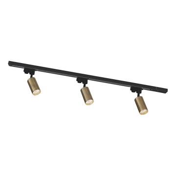 Zuma Line - Faretto per binario 3xGU10/35W/230V nero/oro