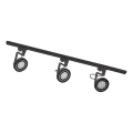 Zuma Line - Faretto per sistema a binario 3xGU10/15W/230V nero