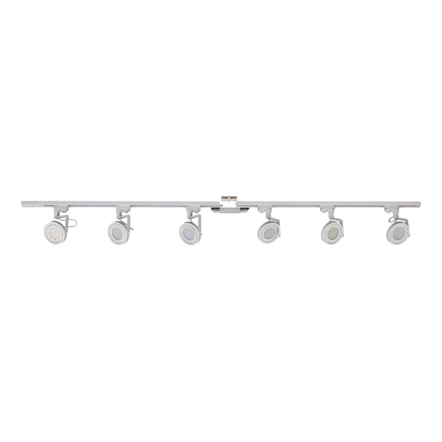 Zuma Line - Faretto per sistema a binario 6xGU10/10W/230V bianco