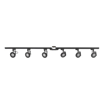Zuma Line - Faretto per sistema a binario 6xGU10/10W/230V nero