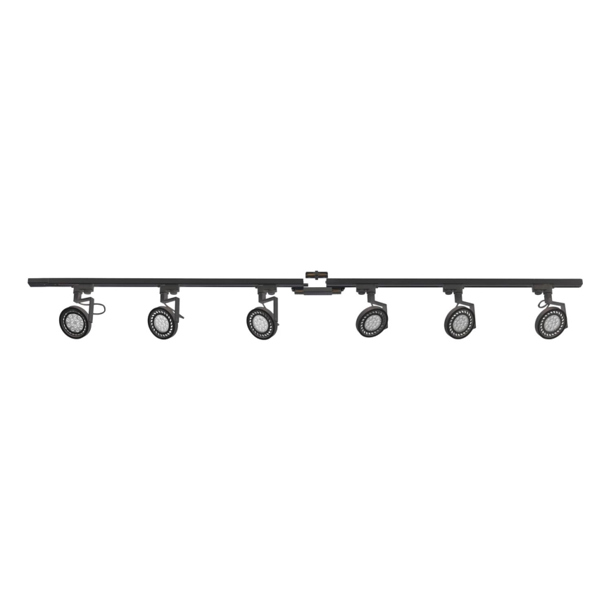 Zuma Line - Faretto per sistema a binario 6xGU10/10W/230V nero