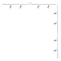 Zuma Line - Faretto per sistema a binario 8xGU10/35W/230V bianco