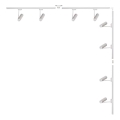 Zuma Line - Faretto per sistema a binario 8xGU10/35W/230V bianco