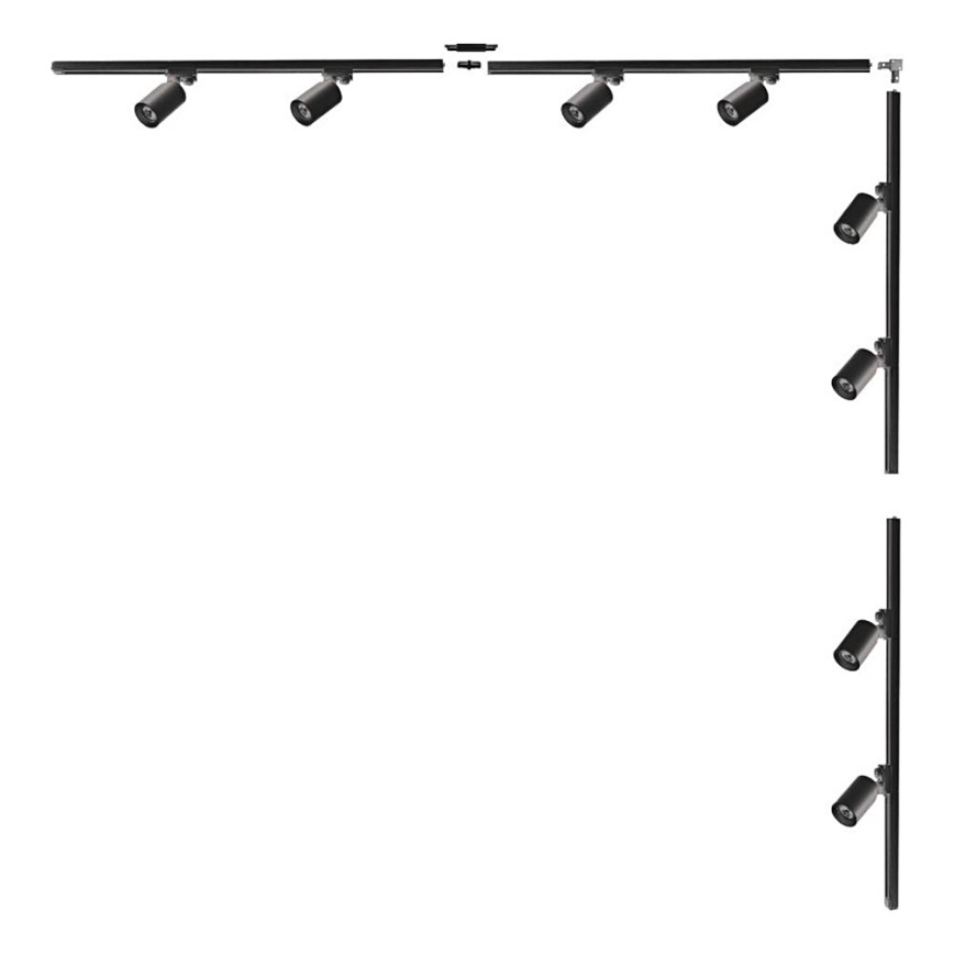 Zuma Line - Faretto per sistema a binario 8xGU10/35W/230V nero