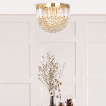 Zuma Line - Plafoniera 5xE14/40W/230V diametro 40 oro