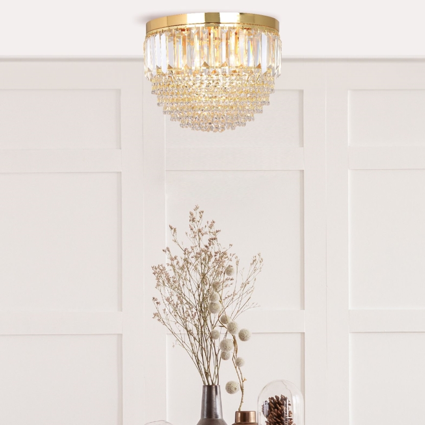 Zuma Line - Plafoniera 5xE14/40W/230V diametro 40 oro