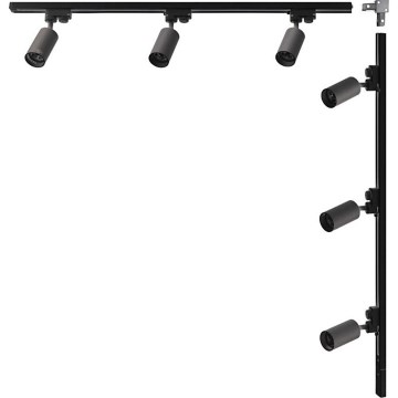 Zuma Line - Illuminazione spot per sistema 6xGU10/35W/230V nera