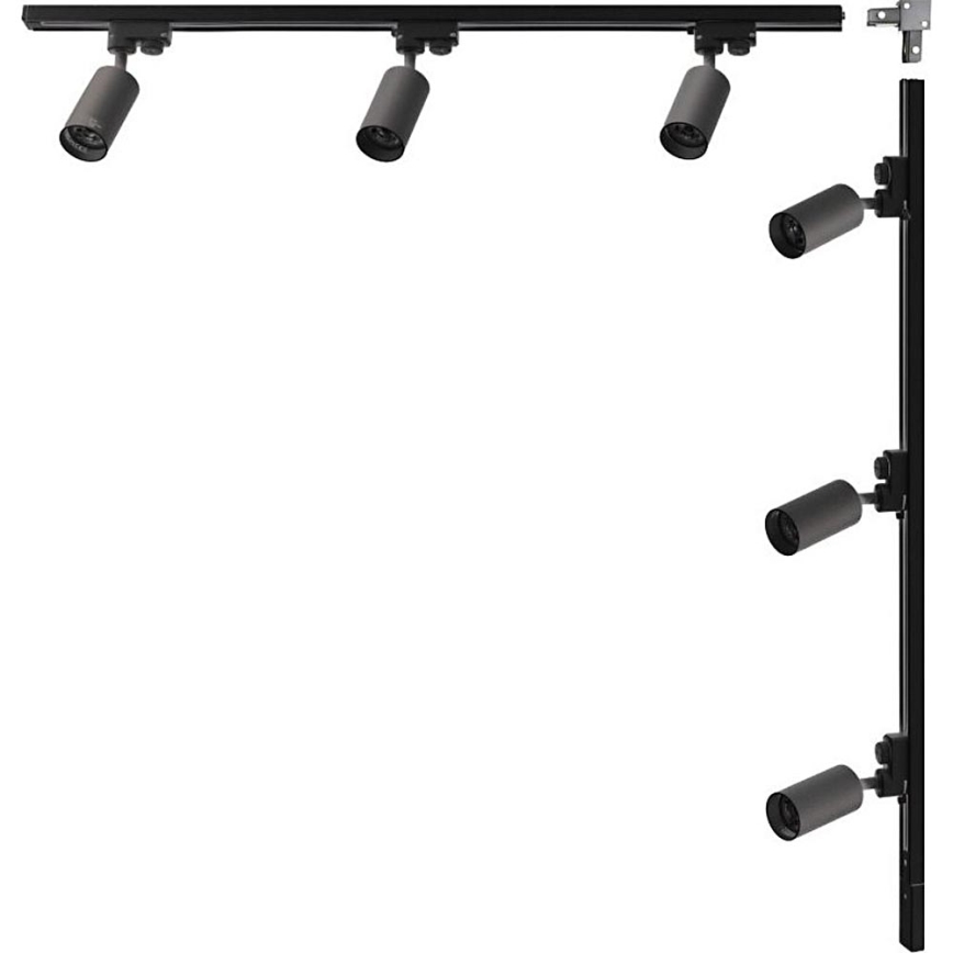 Zuma Line - Illuminazione spot per sistema 6xGU10/35W/230V nera