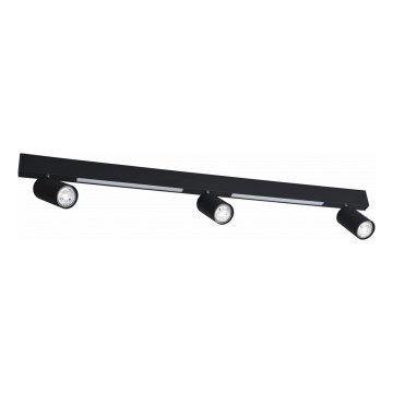 Zuma Line - Lampada da parete a LED con 3xGU10/5W/230V + 2xLED/8W nero
