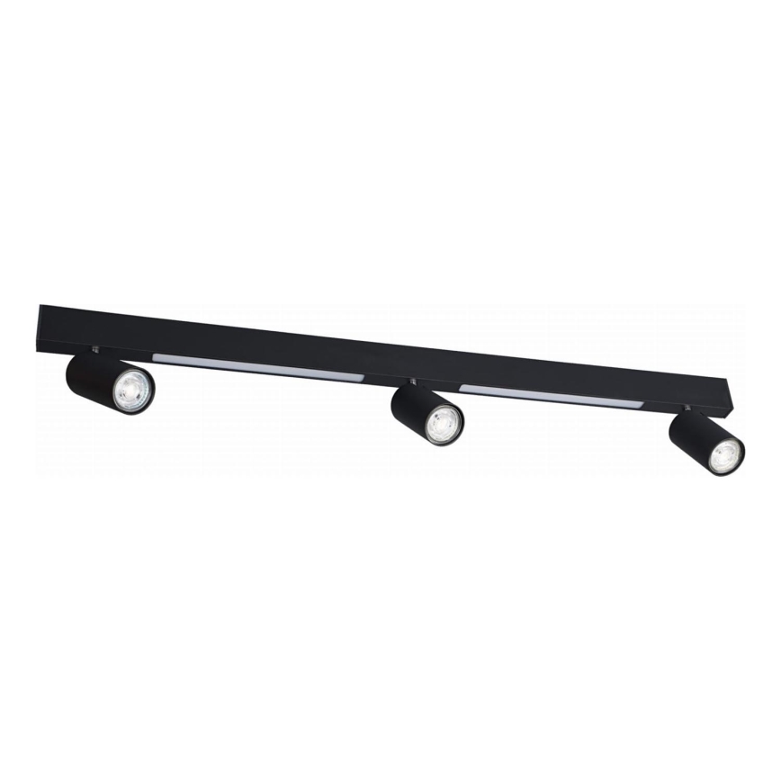 Zuma Line - Lampada da parete a LED con 3xGU10/5W/230V + 2xLED/8W nero