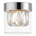 Zuma Line - Lampada da soffitto in cristallo 1xG9/28W/230V argento