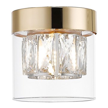 Zuma Line - Lampada da soffitto in cristallo 1xG9/28W/230V oro