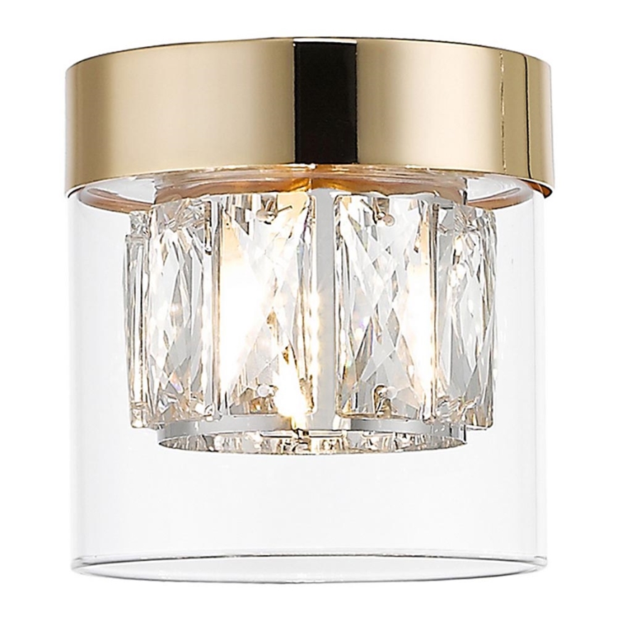 Zuma Line - Lampada da soffitto in cristallo 1xG9/28W/230V oro