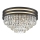 Zuma Line - Lampada da soffitto in cristallo 5xE14/40W/230V nero