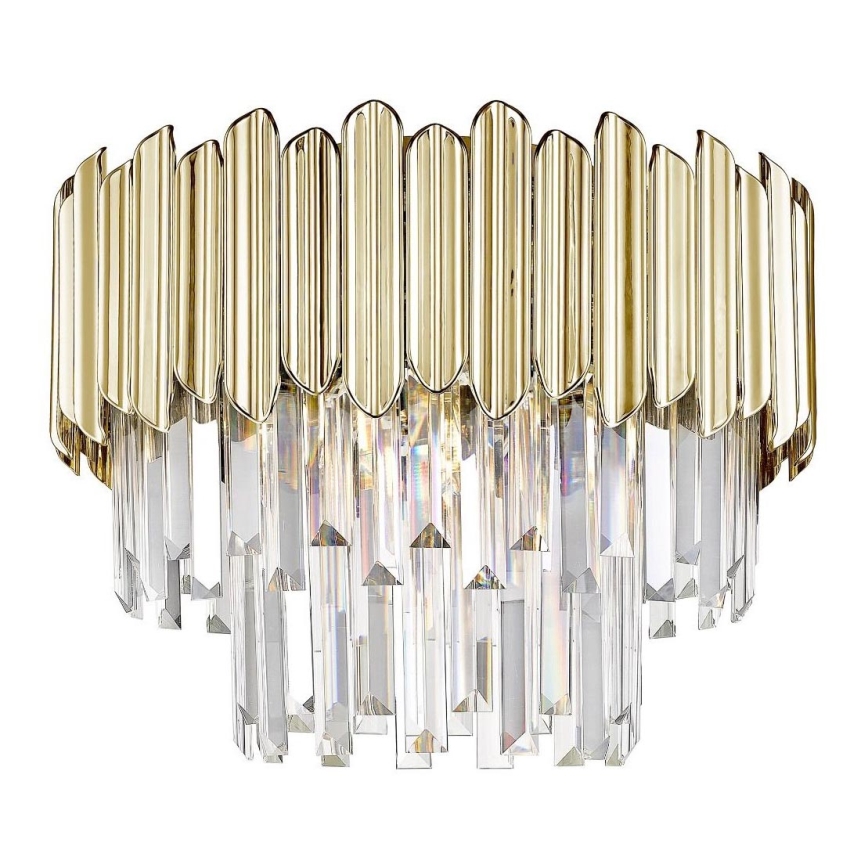 Zuma Line - Lampada da soffitto in cristallo 5xE14/40W/230V oro