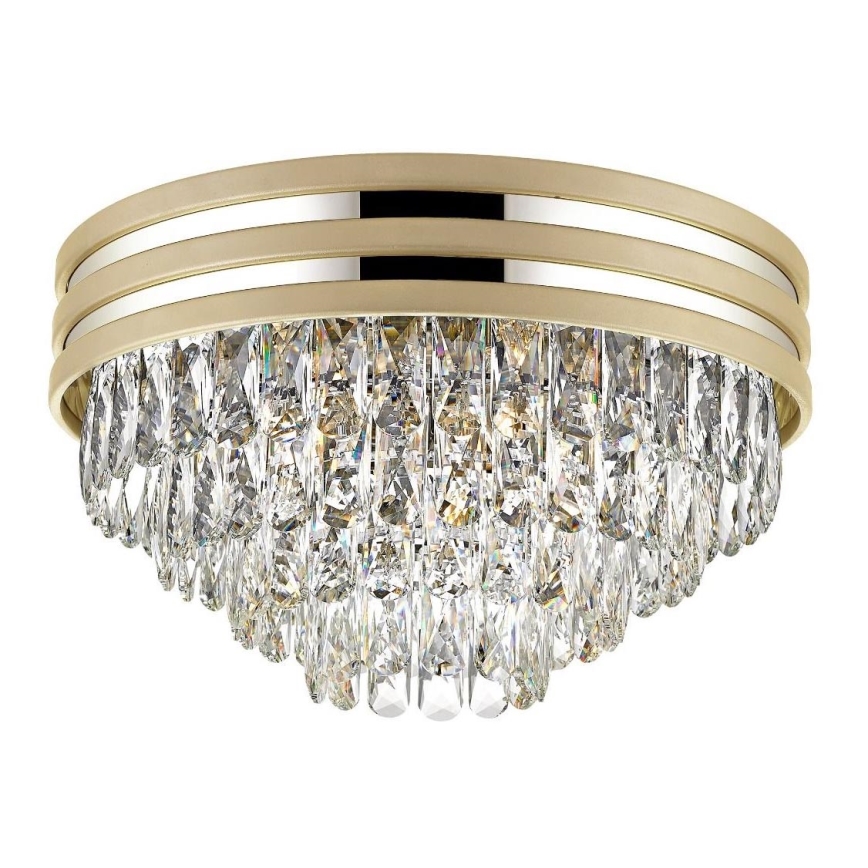 Zuma Line - Lampada da soffitto in cristallo 5xE14/40W/230V oro