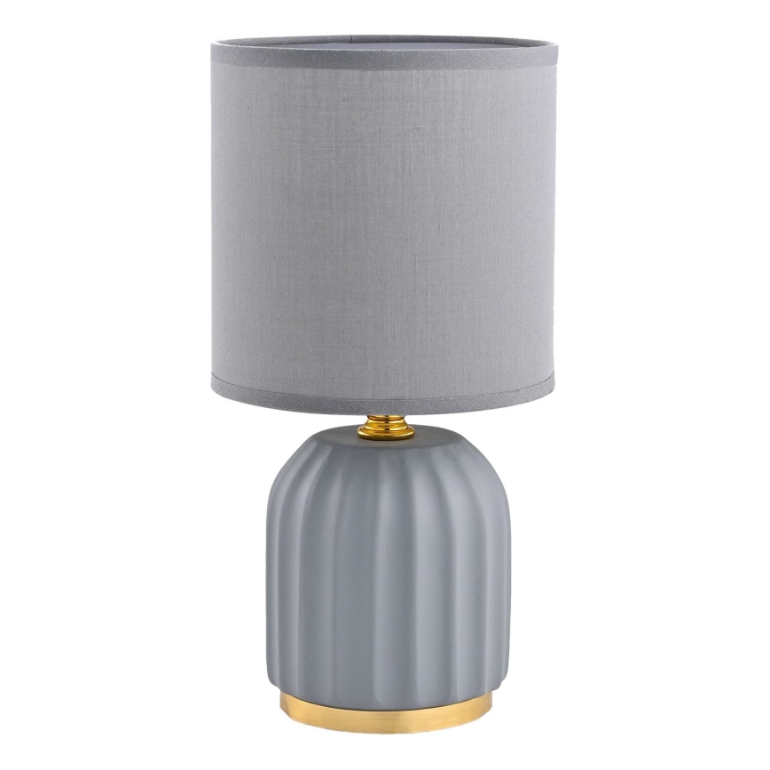 Zuma Line - Lampada da tavolo 1xE14/40W/230V grigio/oro