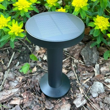 Zuma Line - Lampada da tavolo solare dimmerabile LED/2W/2000 mAh IP44 nero