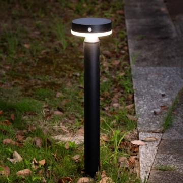 Zuma Line - Lampada solare a LED con sensore di movimento e crepuscolare LED/4,5W/2000 mAh IP44 nero