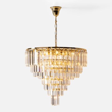 Zuma Line - Lampadario a catena 20xE14/40W/230V, finitura dorata